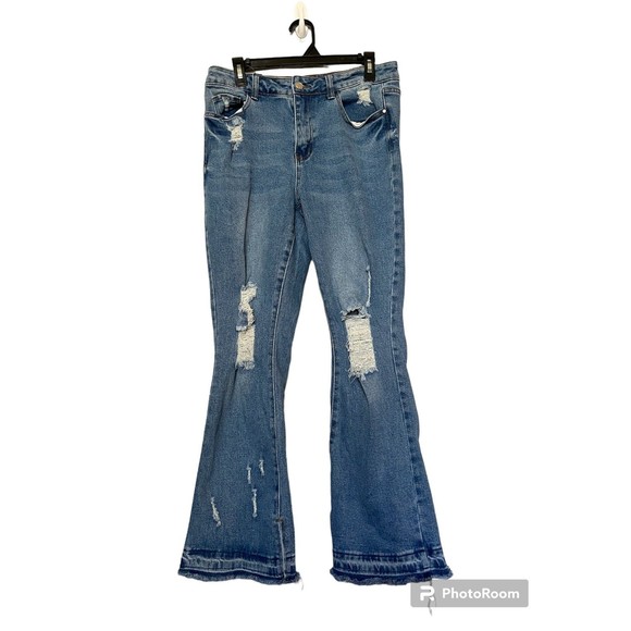 One‎ Republic for All split hem jeans no size tag - Picture 1 of 4